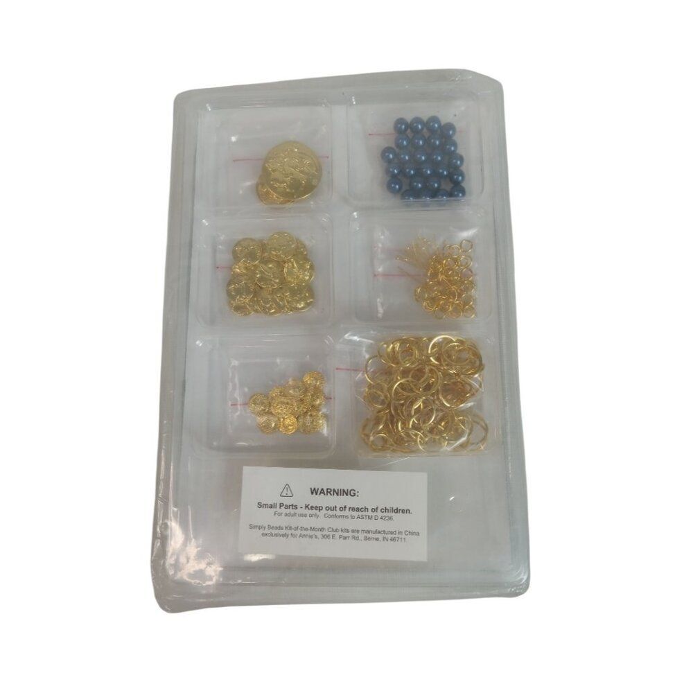 Annie's Simply Beads Kit of the Month Club Royal Coins Necklace and Earrings Set - Picture 2 of 6